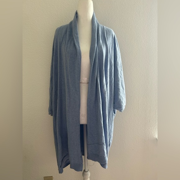UGG Women's Soft Blue Open Cardigan - Picture 2 of 7